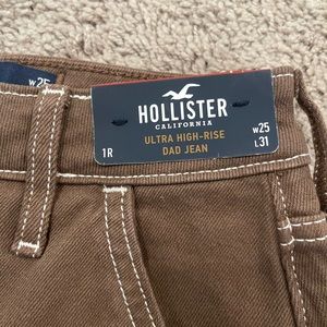 NWT Brown Hollister Dad Jeans